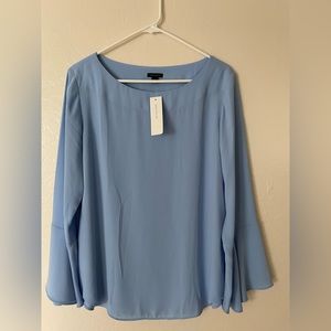 NWT Ann Taylor Blue Blouse